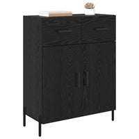 Credenza Rovere Nero 69,5 x 34 x 90 cm Legno multistrato 882292