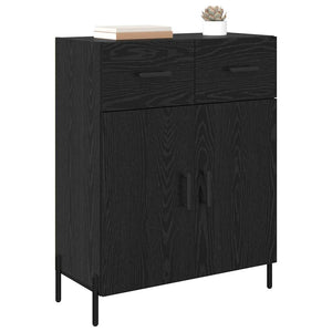 Credenza Rovere Nero 69,5 x 34 x 90 cm Legno multistrato 882292