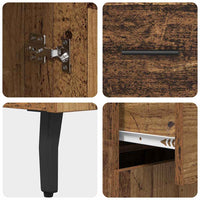 Credenza-Buffet-Armadio da cucina Legno vecchio 69,5 x 34 x 90 cm Legno multistrato 848042