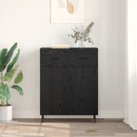 Credenza Rovere Nero 69,5 x 34 x 90 cm Legno multistrato 882301