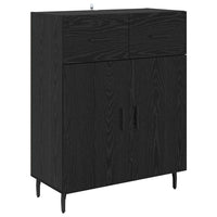 Credenza Rovere Nero 69,5 x 34 x 90 cm Legno multistrato 882301