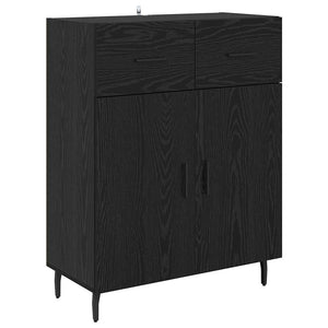 Credenza Rovere Nero 69,5 x 34 x 90 cm Legno multistrato 882301