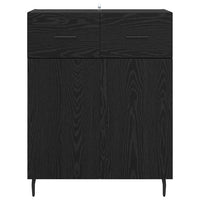 Credenza Rovere Nero 69,5 x 34 x 90 cm Legno multistrato 882301