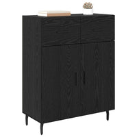 Credenza Rovere Nero 69,5 x 34 x 90 cm Legno multistrato 882301
