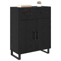 Credenza Rovere Nero 69,5 x 34 x 90 cm Legno multistrato 882310