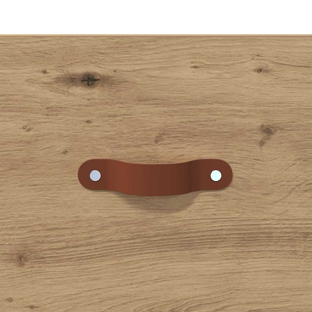 Mobiletto da comodino a parete Rovere artigianale 882336