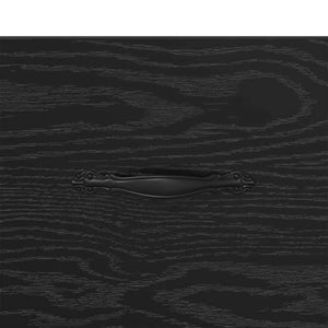 Armadio da Notte Rovere nero 35 x 35 x 20 cm Legno multistrato 882354