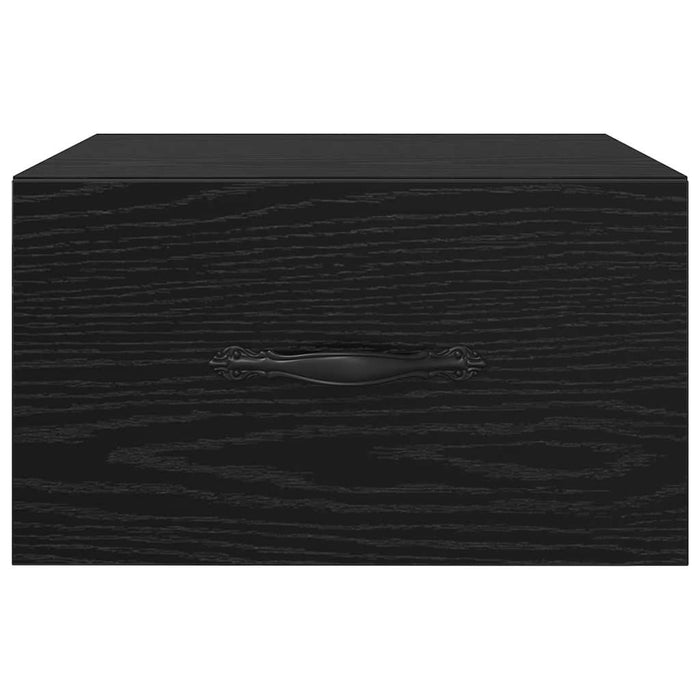 Armadio da Notte Rovere nero 35 x 35 x 20 cm Legno multistrato 882354