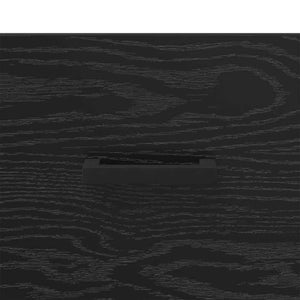 Armadio da Notte Rovere nero 35 x 35 x 20 cm Legno multistrato 882370