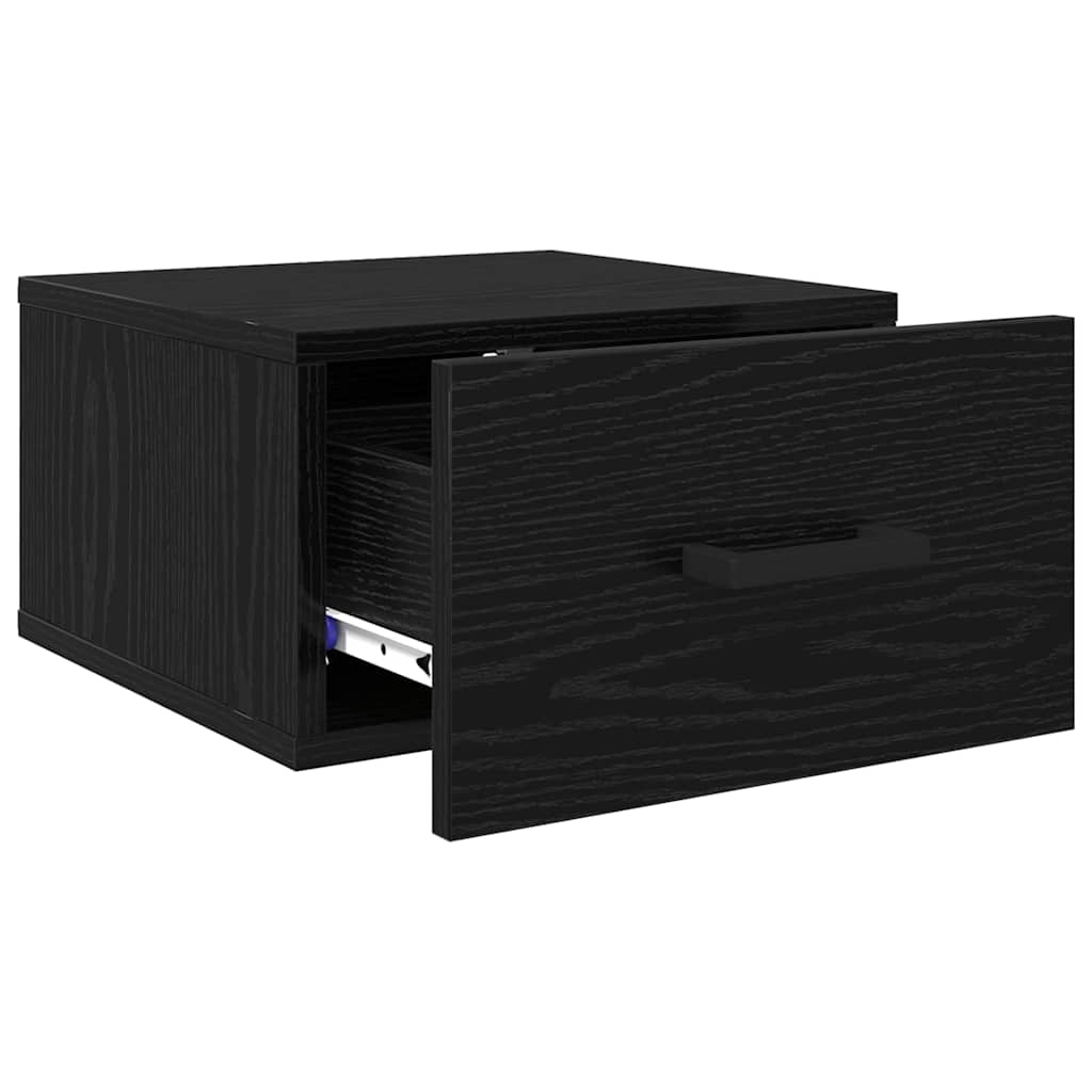 Armadio da Notte con cassetto 2 pcs Rovere nero 35 x 35 x 20 cm 882371