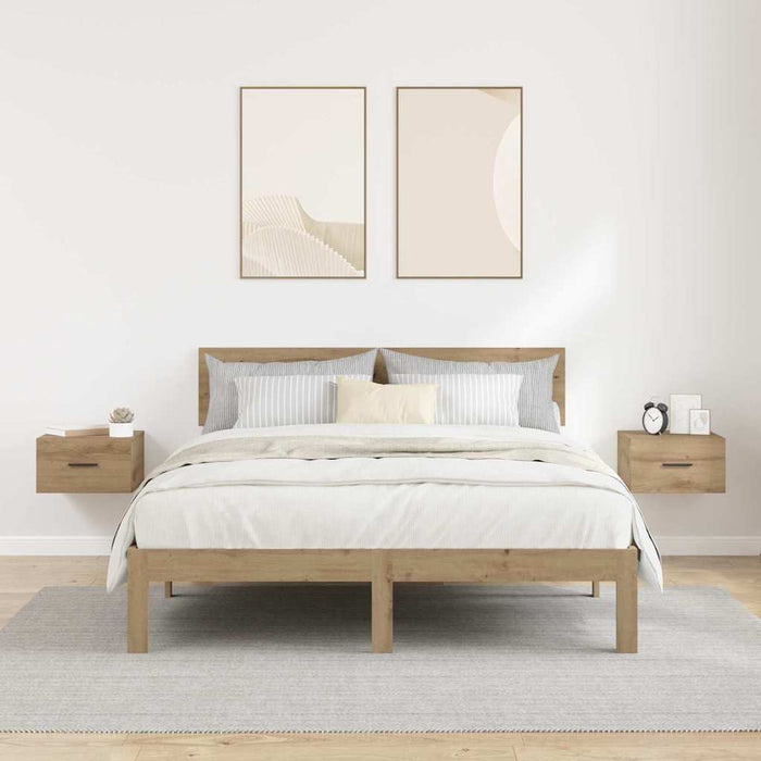 Armadio da Notte 2 pcs rovere artigianale 35 x 35 x 20 cm 882403