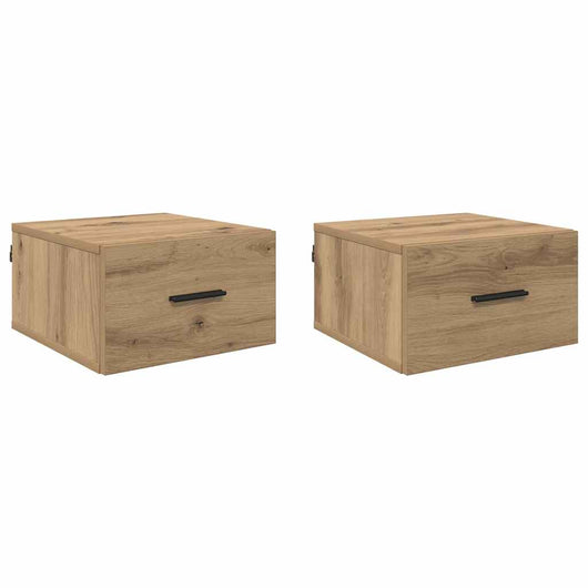 Armadio da Notte 2 pcs rovere artigianale 35 x 35 x 20 cm 882403