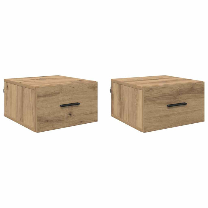 Armadio da Notte 2 pcs rovere artigianale 35 x 35 x 20 cm 882403