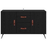Credenza Rovere Nero 100 x 36 x 60 cm Legno multistrato 882453