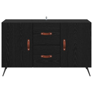 Credenza Rovere Nero 100 x 36 x 60 cm Legno multistrato 882453