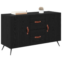 Credenza Rovere Nero 100 x 36 x 60 cm Legno multistrato 882453