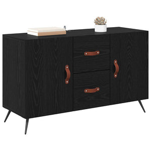 Credenza Rovere Nero 100 x 36 x 60 cm Legno multistrato 882453