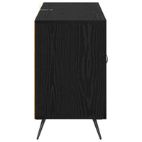Credenza Rovere Nero 100 x 36 x 60 cm Legno multistrato 882453