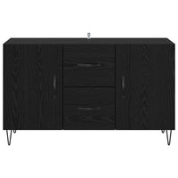 Credenza Rovere Nero 100 x 36 x 60 cm Legno multistrato 882471