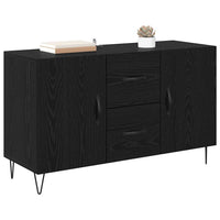 Credenza Rovere Nero 100 x 36 x 60 cm Legno multistrato 882471