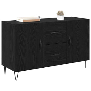 Credenza Rovere Nero 100 x 36 x 60 cm Legno multistrato 882471