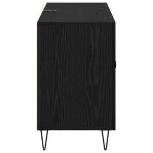 Credenza Rovere Nero 100 x 36 x 60 cm Legno multistrato 882471