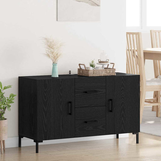 Credenza Rovere Nero 100 x 36 x 60 cm Legno multistrato 882480