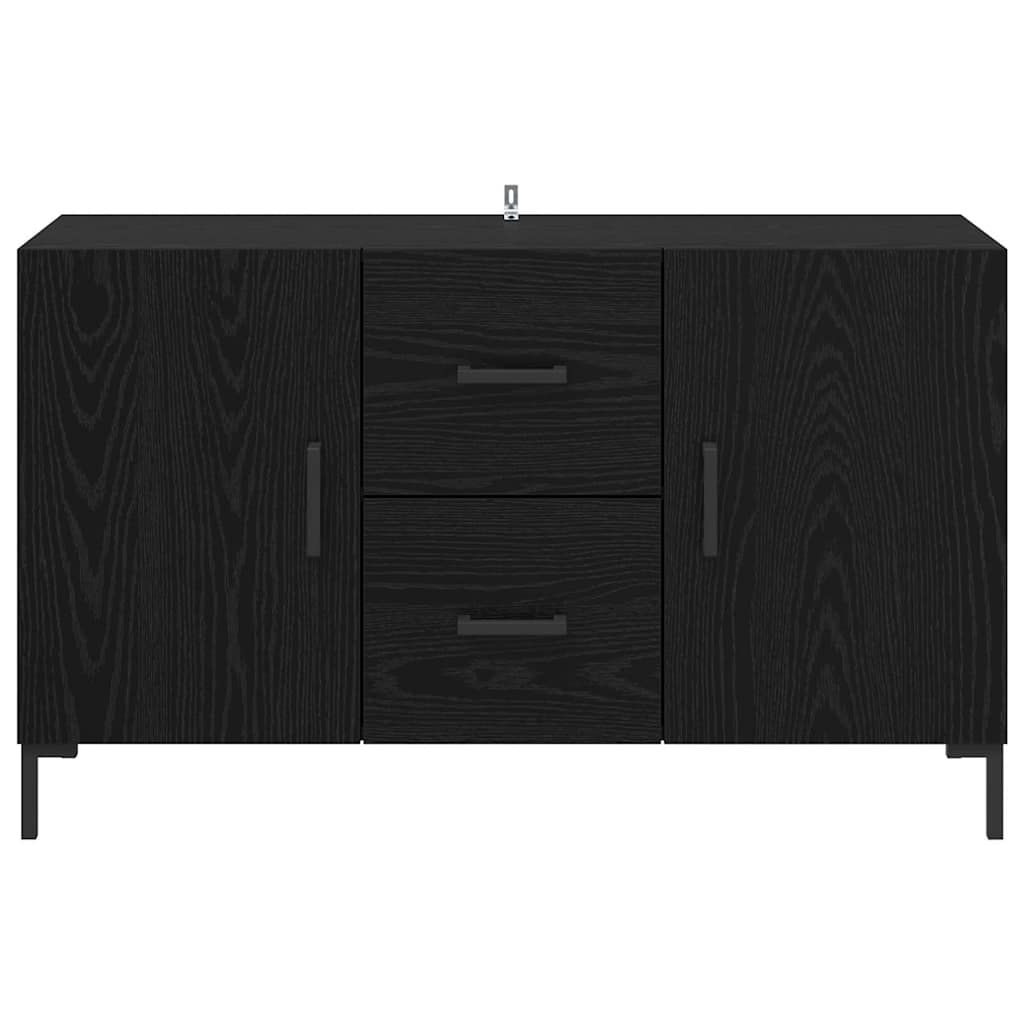 Credenza Rovere Nero 100 x 36 x 60 cm Legno multistrato 882480