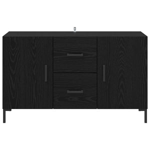 Credenza Rovere Nero 100 x 36 x 60 cm Legno multistrato 882480