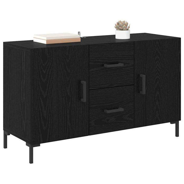 Credenza Rovere Nero 100 x 36 x 60 cm Legno multistrato 882480