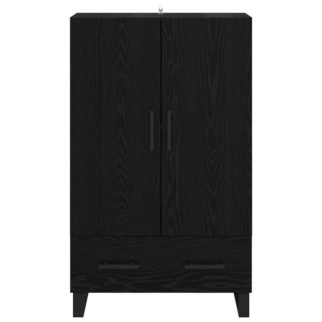 Credenza Rovere Nero 69,5 x 30 x 115 cm Legno multistrato 882498