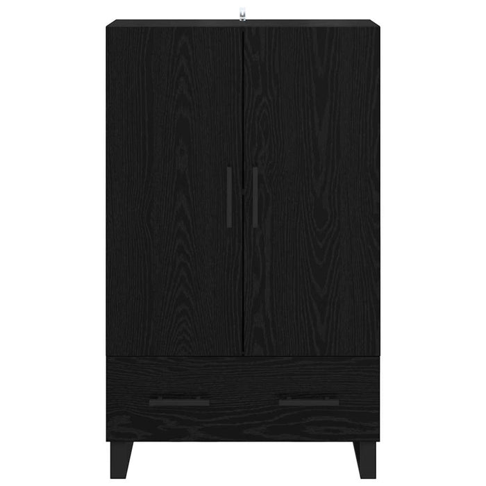 Credenza Rovere Nero 69,5 x 30 x 115 cm Legno multistrato 882498