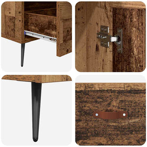 Credenza con cassetto Legno vecchio 69,5 x 31 x 115 cm 882505