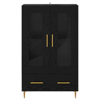 Credenza con cassetto Rovere Nero 69,5 x 31 x 115 cm 882516
