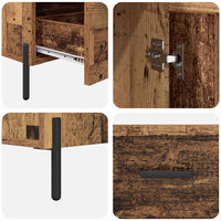 Credenza con cassetto Corona Legno vecchio 69,5 x 31 x 115 cm 882532