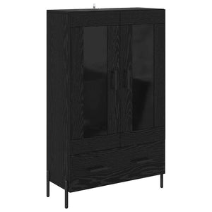 Credenza con cassetto Corona Rovere Nero 69,5 x 31 x 115 cm 882534