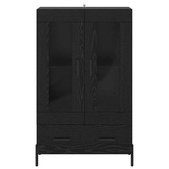 Credenza con cassetto Corona Rovere Nero 69,5 x 31 x 115 cm 882534