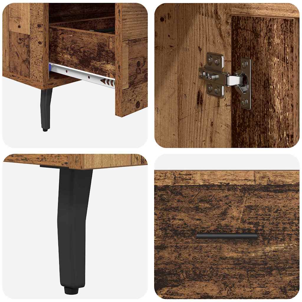 Credenza-Buffet-Armadio da cucina Legno vecchio 69,5 x 31 x 115 cm Legno multistrato 548102