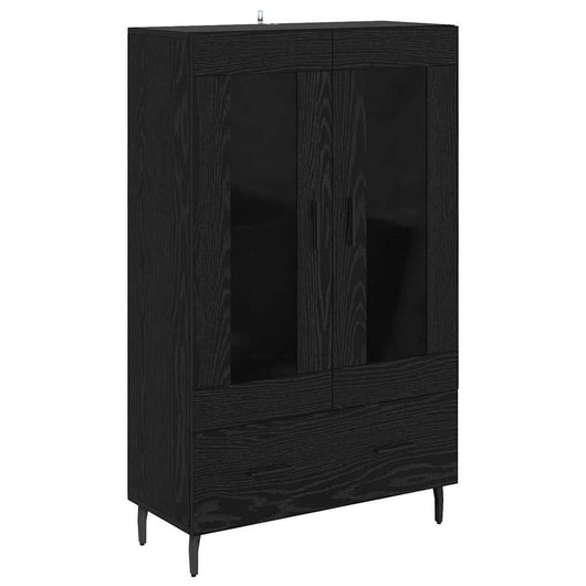 Credenza Rovere Nero 69,5 x 31 x 115 cm Legno multistrato 882543
