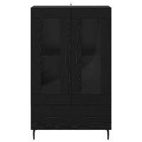 Credenza Rovere Nero 69,5 x 31 x 115 cm Legno multistrato 882543
