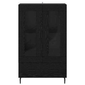 Credenza Rovere Nero 69,5 x 31 x 115 cm Legno multistrato 882543