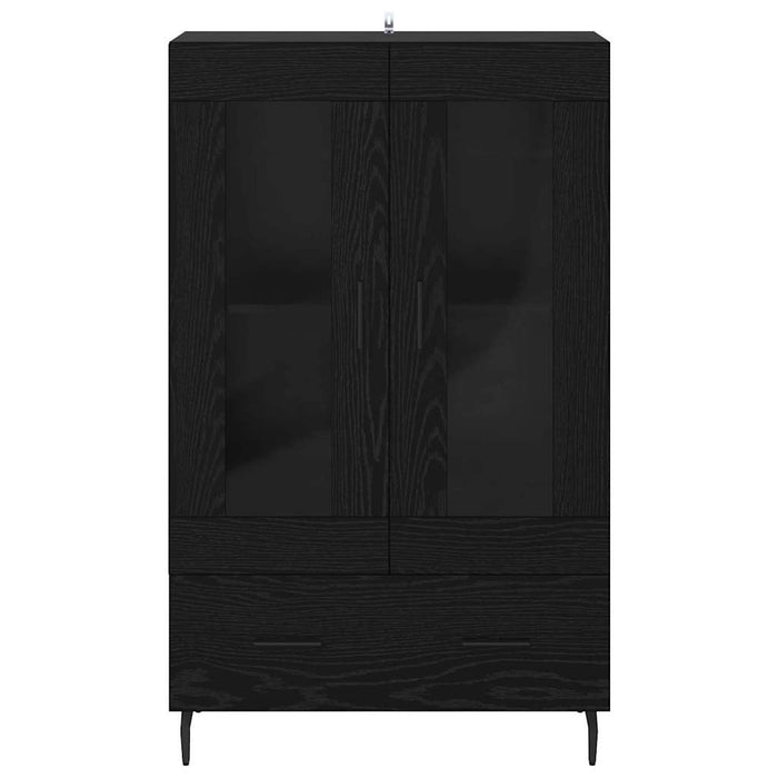 Credenza Rovere Nero 69,5 x 31 x 115 cm Legno multistrato 882543