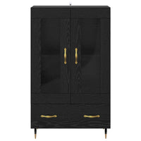 Credenza Rovere Nero 69,5 x 31 x 115 cm Legno multistrato 882552