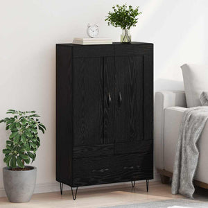 Credenza Rovere Nero 69,5 x 31 x 115 cm Legno multistrato 882570