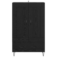 Credenza Rovere Nero 69,5 x 31 x 115 cm Legno multistrato 882570