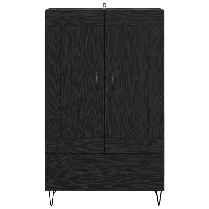 Credenza Rovere Nero 69,5 x 31 x 115 cm Legno multistrato 882570