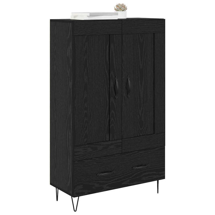 Credenza Rovere Nero 69,5 x 31 x 115 cm Legno multistrato 882570