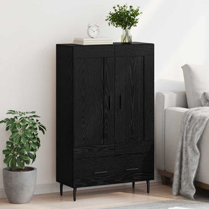 Credenza Rovere Nero 69,5 x 31 x 115 cm Legno multistrato 882579