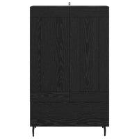 Credenza Rovere Nero 69,5 x 31 x 115 cm Legno multistrato 882579