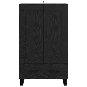 Credenza Rovere Nero 69,5 x 31 x 115 cm Legno multistrato 882588
